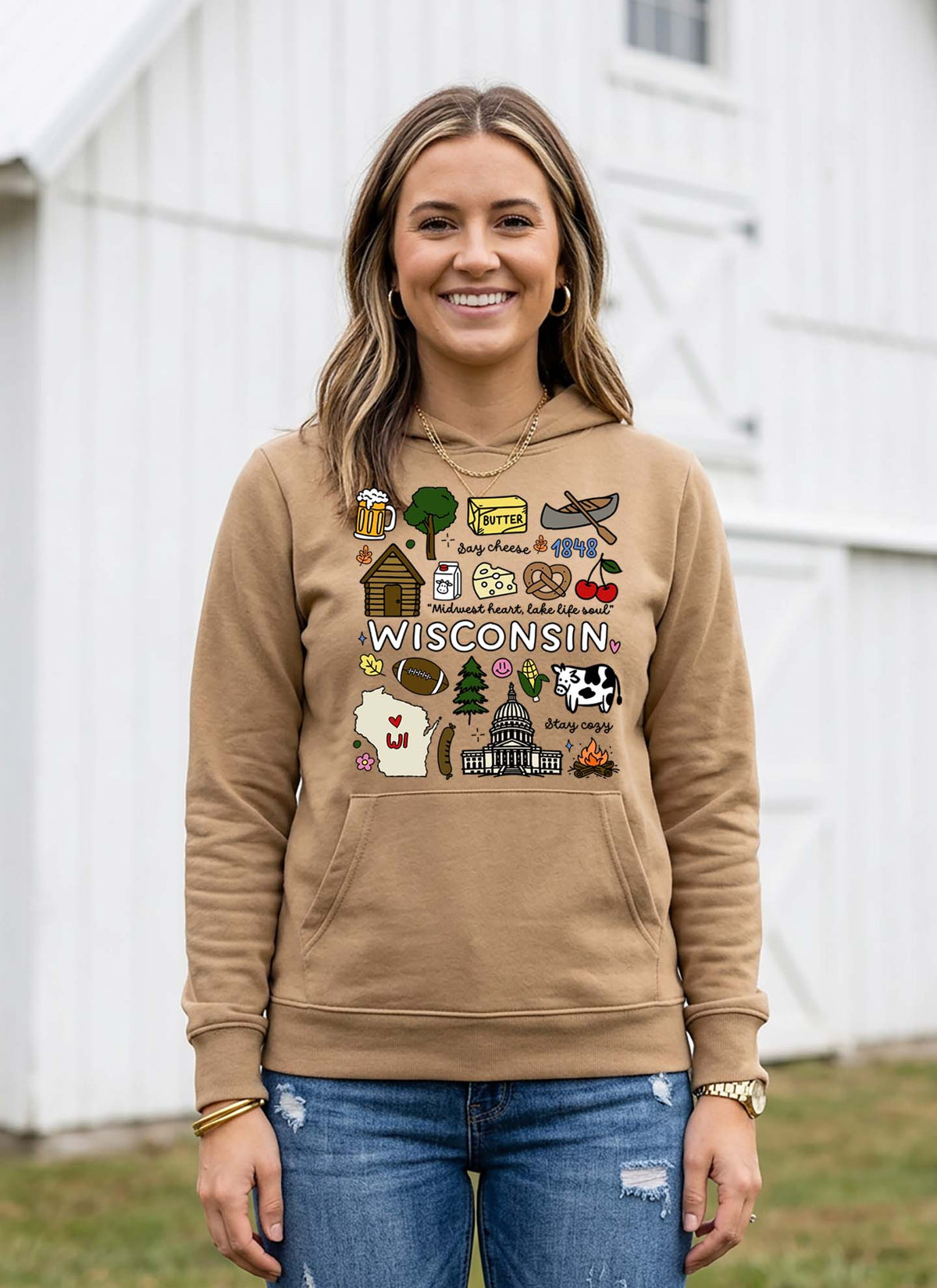Wisconsin Hooded Sweatshirt