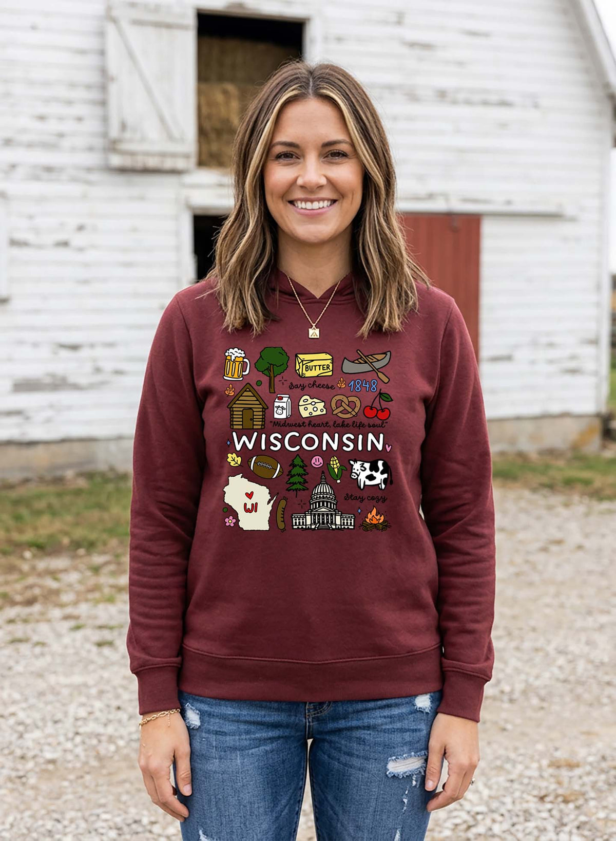 Wisconsin Hooded Sweatshirt
