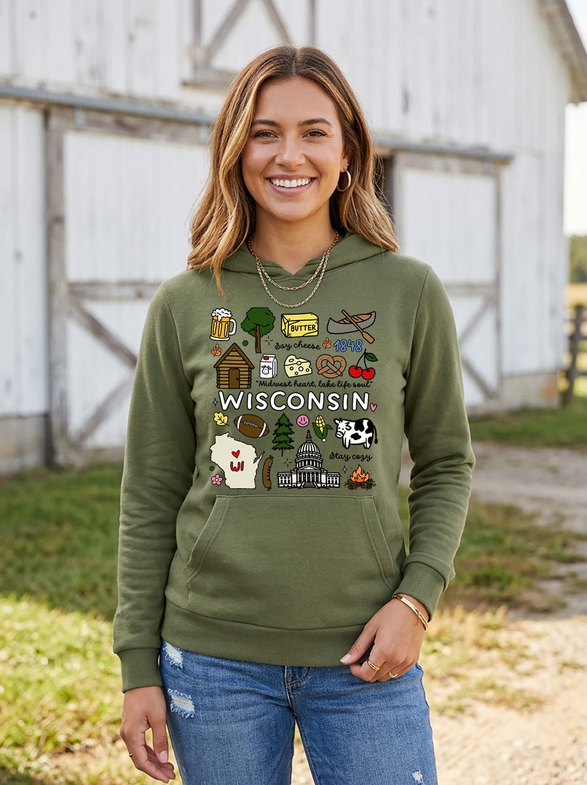 Wisconsin Hooded Sweatshirt