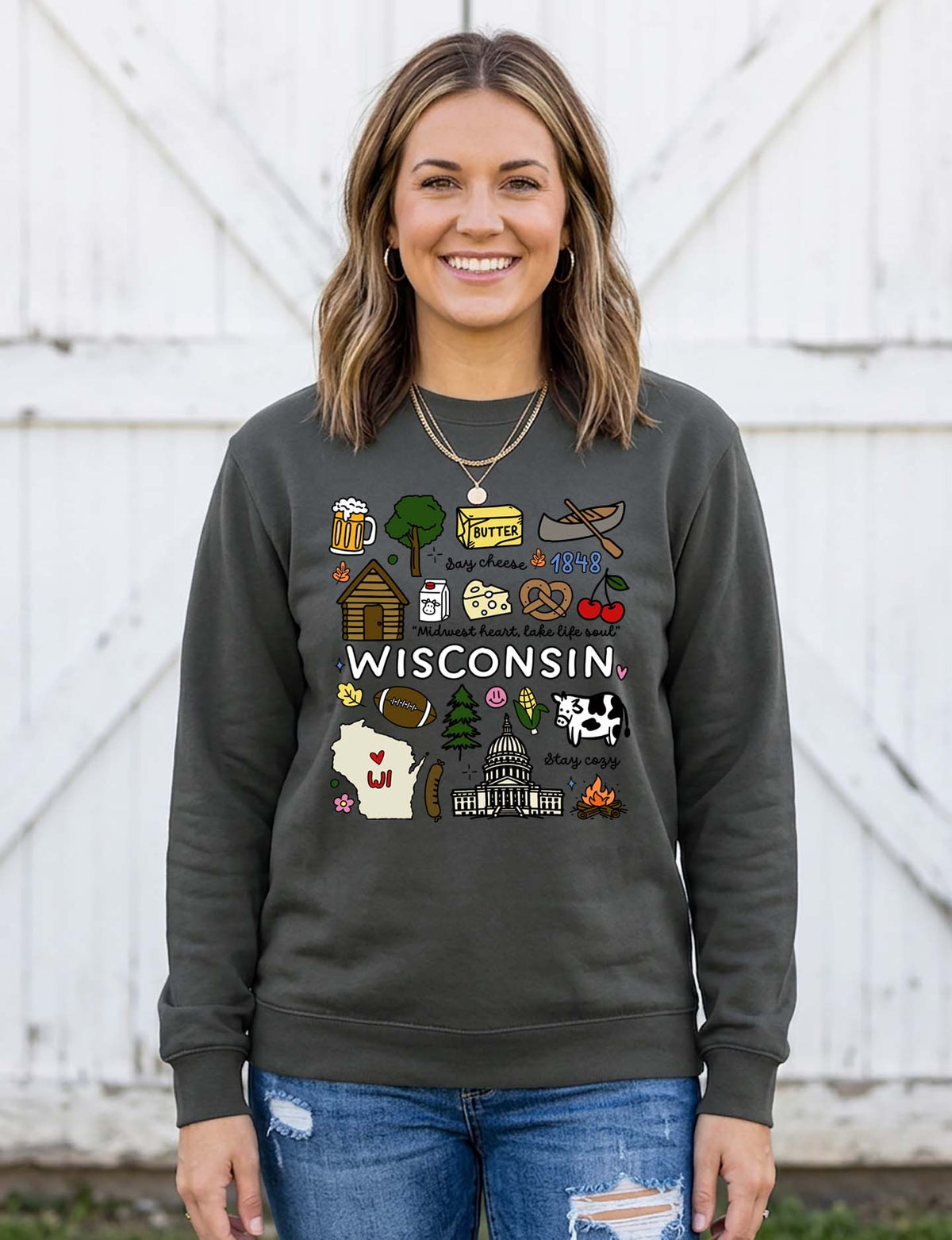 Wisconsin Crewneck Sweatshirt