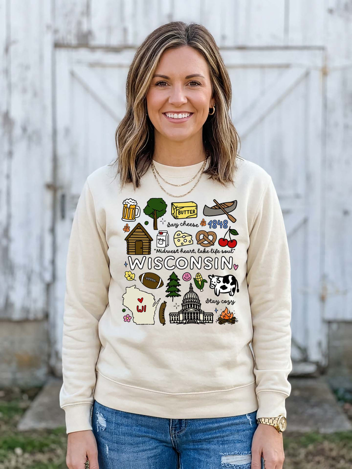 Wisconsin Crewneck Sweatshirt