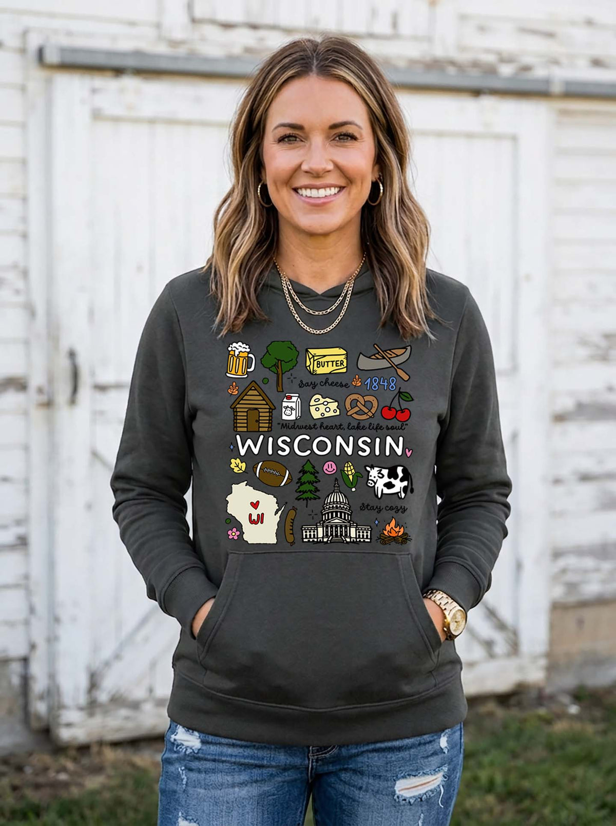 Wisconsin Hooded Sweatshirt
