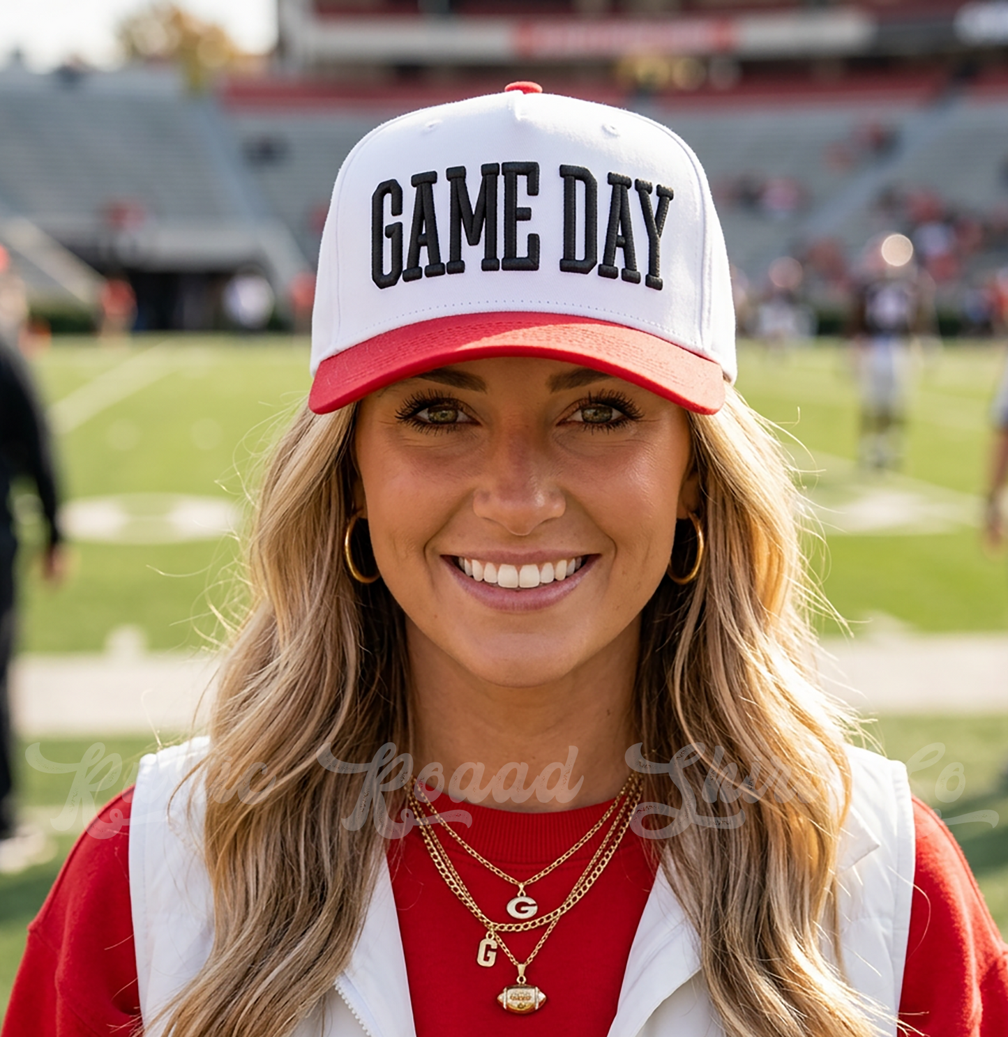 Game Day Puff Hat, Football Hat, Custom Embroidered Hat, Football Trucker Hat, Embroidered Team Hat, Custom Trucker Hat