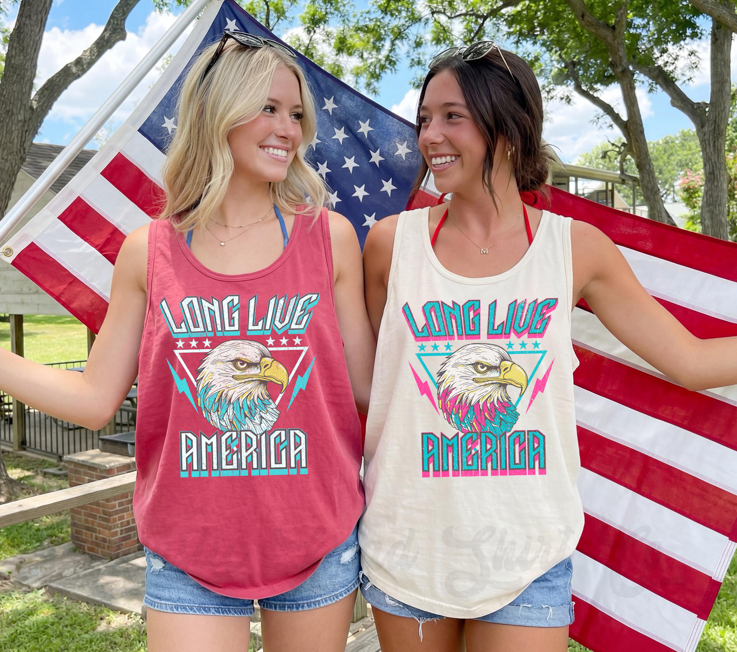 Long Live America Tank Top, 4th of July Tank Top, Comfort Colors Tank Top