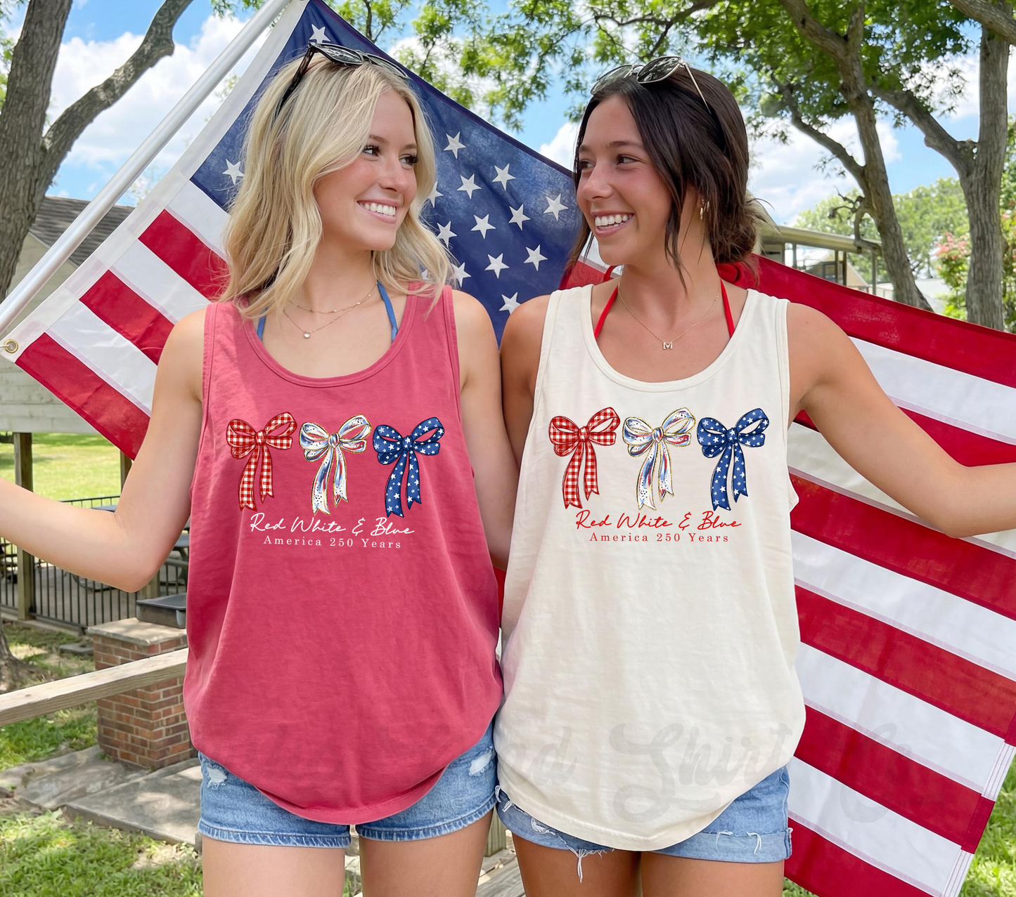 Red, White and Blue 250 Years Tank Top, 4th of July Tank Top, Comfort Colors Tank Top