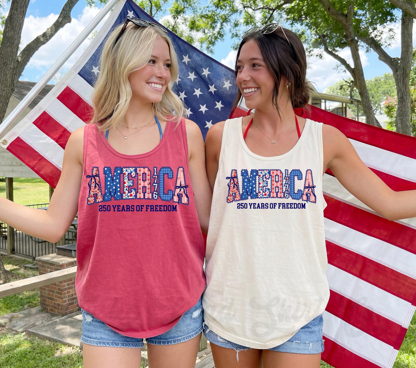 America 250 Years of Freedom Tank Top, 4th of July Tank Top, Comfort Colors Tank Top