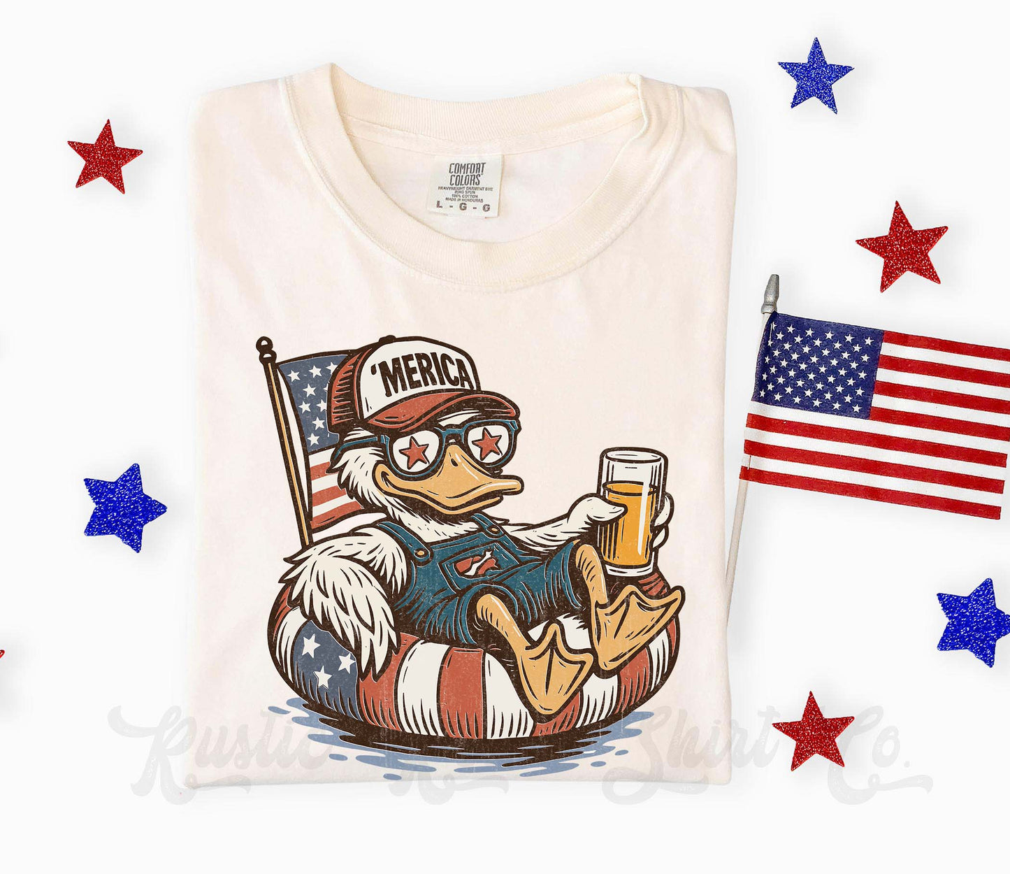 Men's 4th of July Shirt, 'Merica Shirt, Comfort Colors Shirt