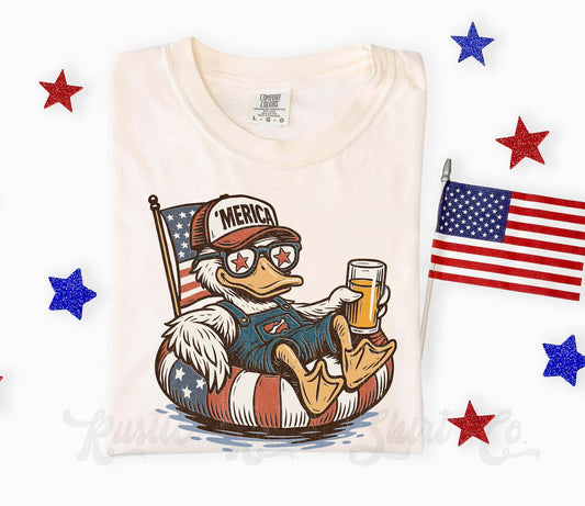 Men's 4th of July Shirt, 'Merica Shirt, Comfort Colors Shirt