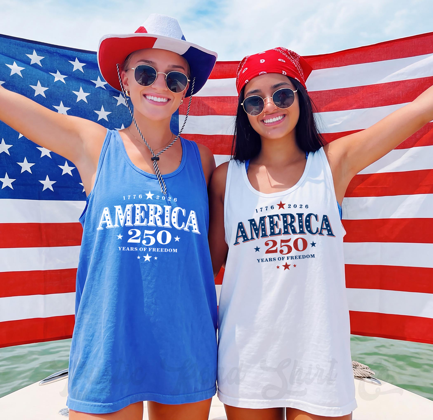 America 250 Years Tank Top, 4th of July Tank Top, Comfort Colors Tank Top