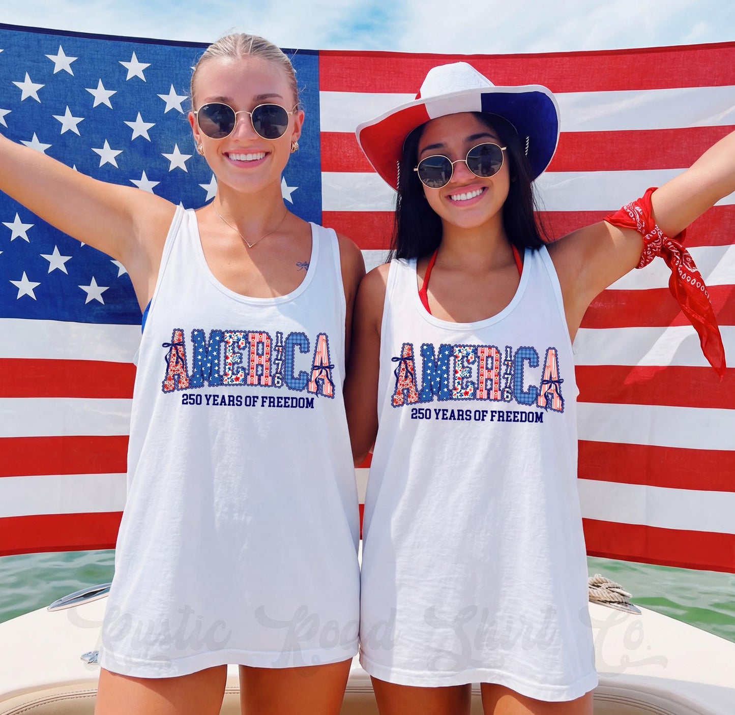 America 250 Years of Freedom Tank Top, 4th of July Tank Top, Comfort Colors Tank Top