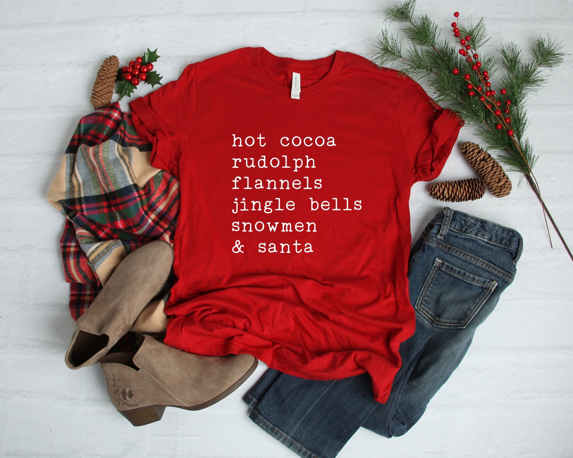 Christmas Shirt, Christmas Words Tee, Family Christmas Shirt, Women's Christmas Tshirt, Holiday Shirt,