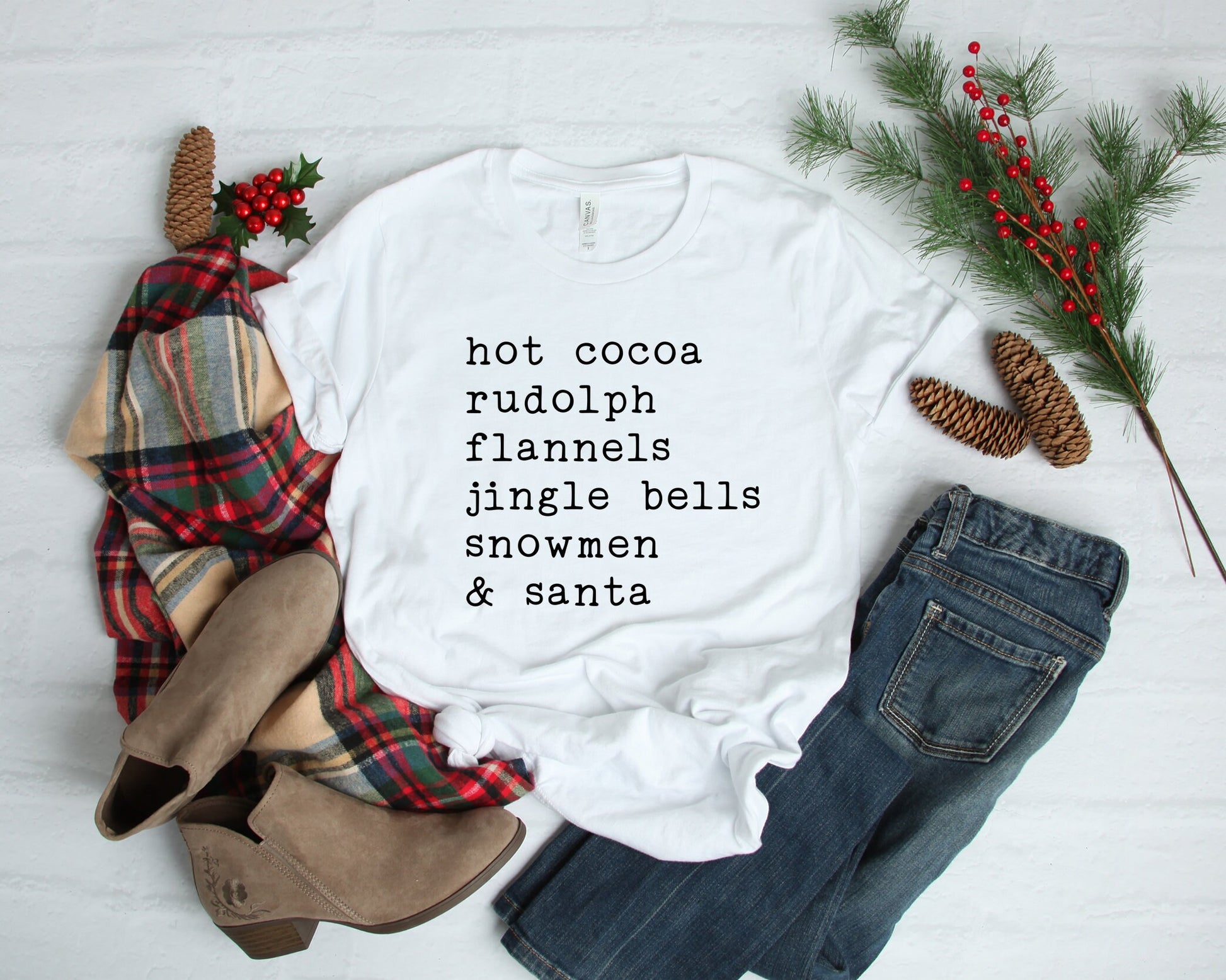 Christmas Shirt, Christmas Words Tee, Family Christmas Shirt, Women's Christmas Tshirt, Holiday Shirt,