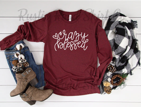 Women's Fall Long Sleeve T-shirt, Fall Ladies Long Sleeve Tee, Blessed T-shirt, Halloween Long Sleeve, Bella Canvas Long Sleeve,