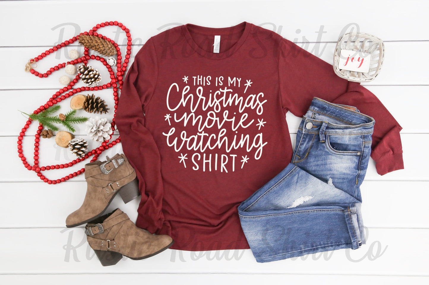 Christmas Shirt, Christmas Movie Watching Shirt, Long Sleeve Christmas Shirt, Holiday Shirt, Family Christmas Shirt