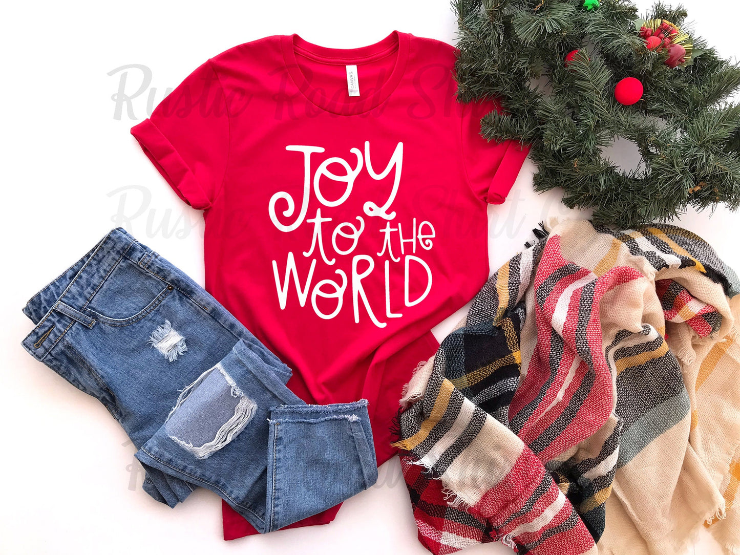 Christmas Shirt, Christian Christmas Shirt, Women's Christmas Shirt, Joy to the World Shirt, Holiday Shirt, Family Christmas Shirt