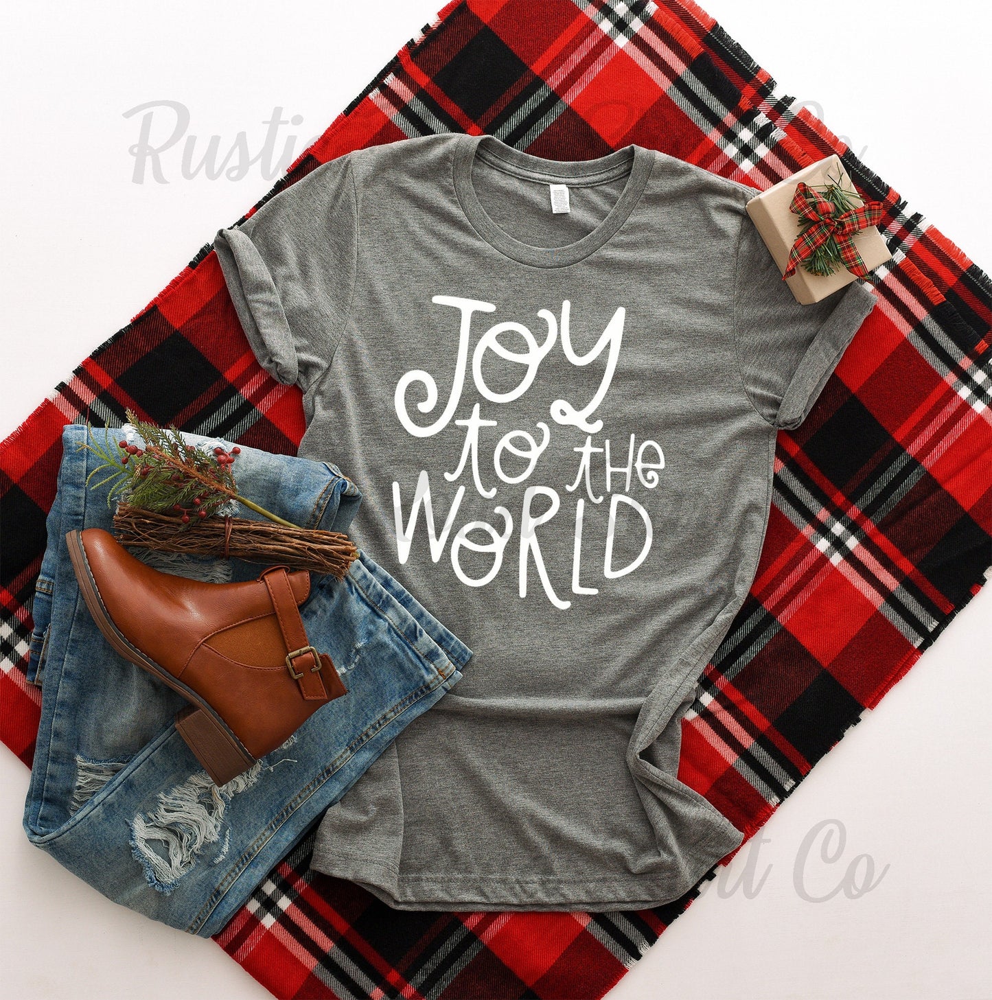 Christmas Shirt, Christian Christmas Shirt, Women's Christmas Shirt, Joy to the World Shirt, Holiday Shirt, Family Christmas Shirt