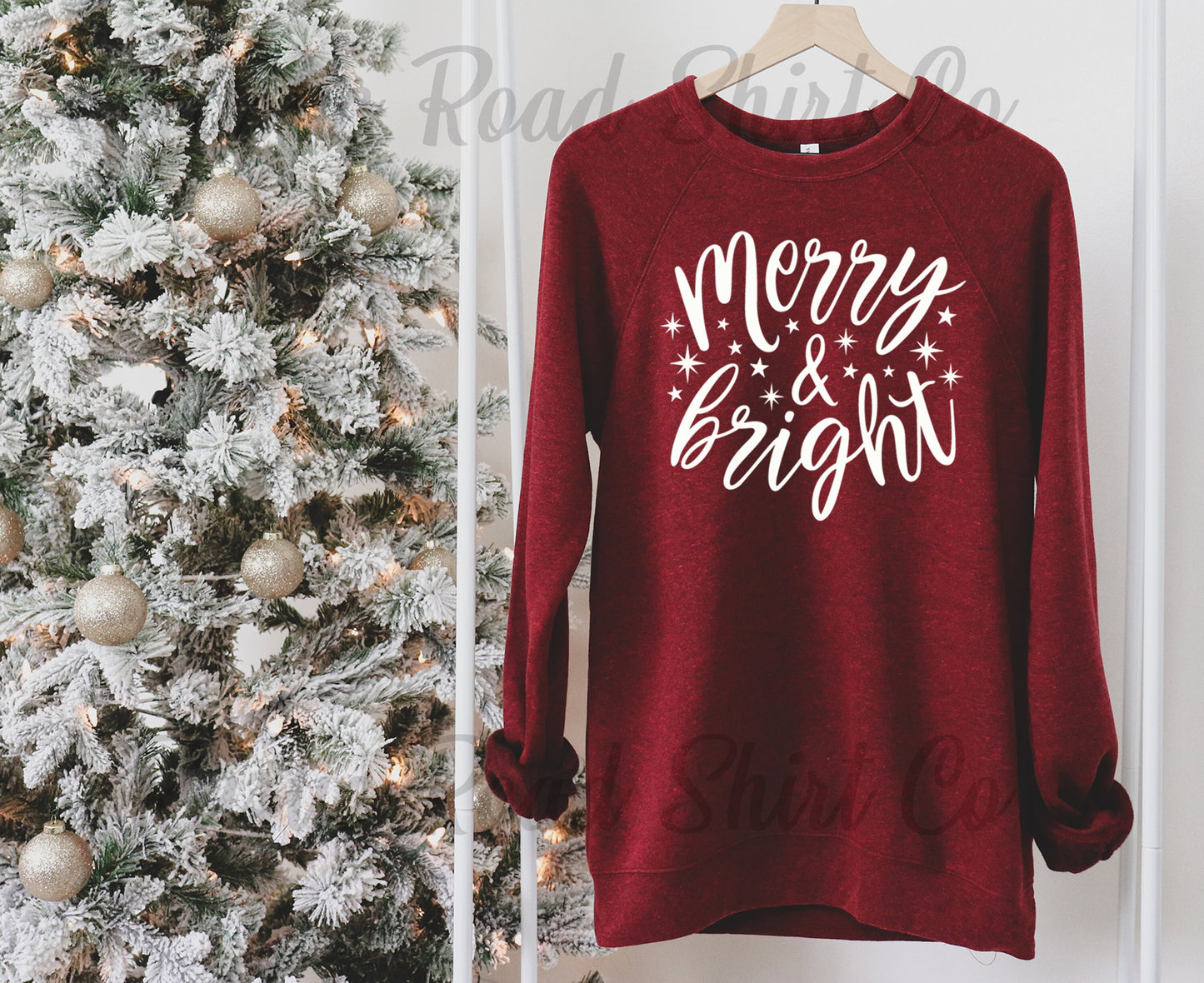 Merry and Bright Sweatshirt, Christmas Sweatshirt, Toddler Christmas Shirt, Women's Christmas Sweater, Family Christmas Sweatshirt