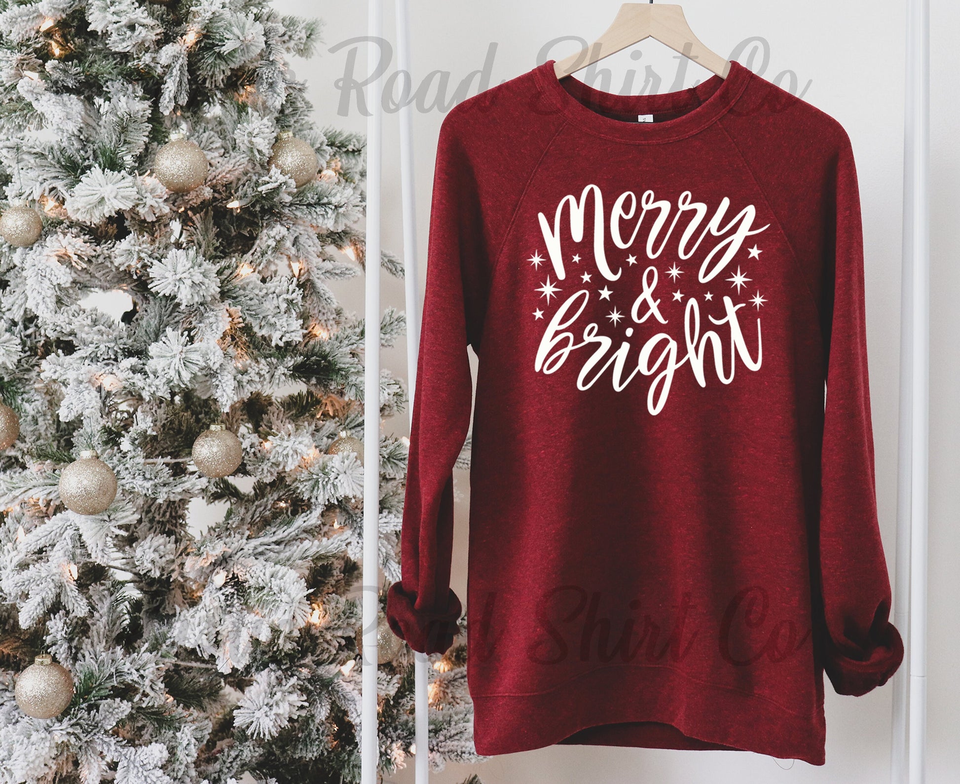 Merry and Bright Sweatshirt, Christmas Sweatshirt, Toddler Christmas Shirt, Women's Christmas Sweater, Family Christmas Sweatshirt