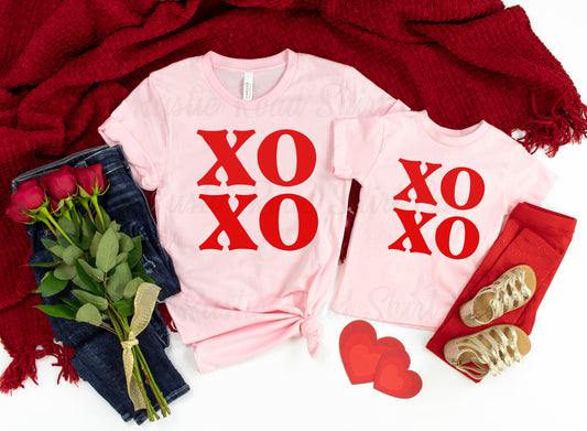 XOXO Shirt, Hugs and Kisses Shirt, Love Shirt, Valentine's Day Shirt, Matching Valentines Shirt, Girl Valentine Shirt