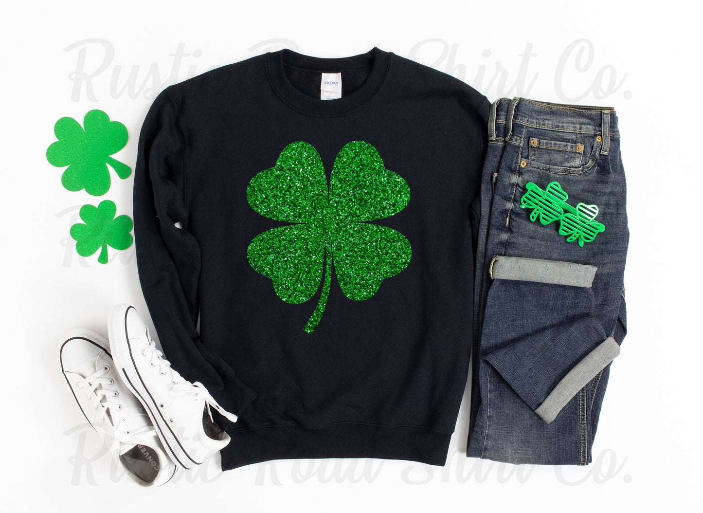 St Patricks Day Sweatshirt, Long Sleeve St Patricks Day Shirt, Glitter St Patricks Day Shirt, Girls St Patricks Day Shirt