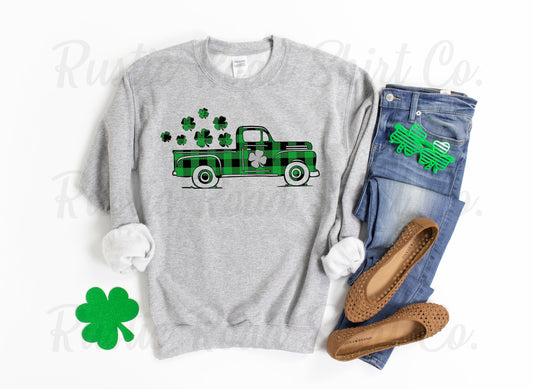 St Patricks Day Sweatshirt, St Patricks Day Shirt Women, Lucky Sweatshirt, Glitter Shamrock Shirt, Irish Sweatshirt,