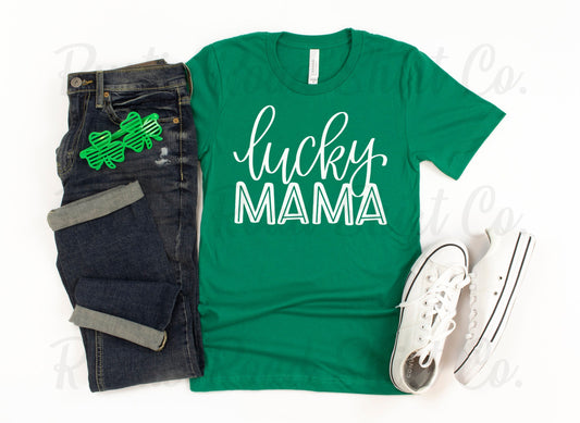 St Patricks Day Shirt Women, Lucky Mama Shirt, Irish T Shirt, Lucky St Patricks Day Shirt, St Patricks Drinking Shirt