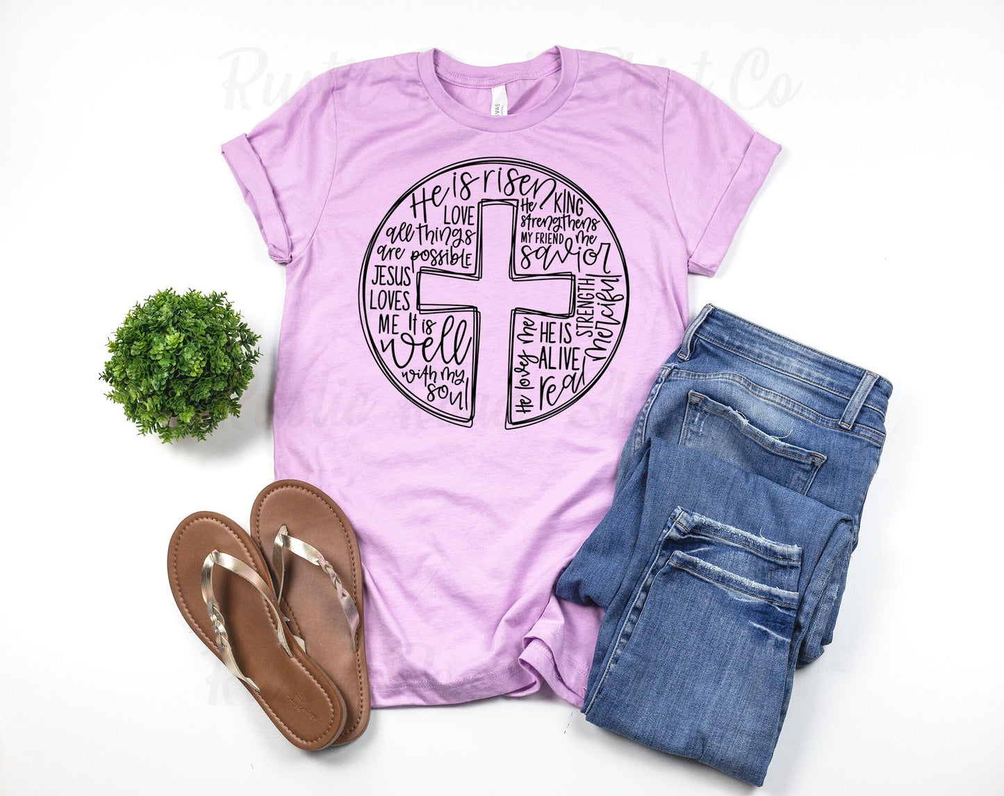 Religious Easter Shirt, Women's Easter Shirt, Matching Family Easter Shirts, Happy Easter Shirt, He is Risen Shirt 95