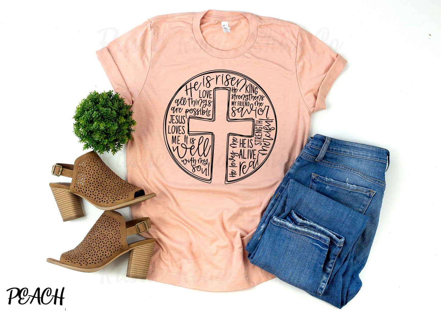 Religious Easter Shirt, Women's Easter Shirt, Matching Family Easter Shirts, Happy Easter Shirt, He is Risen Shirt 95