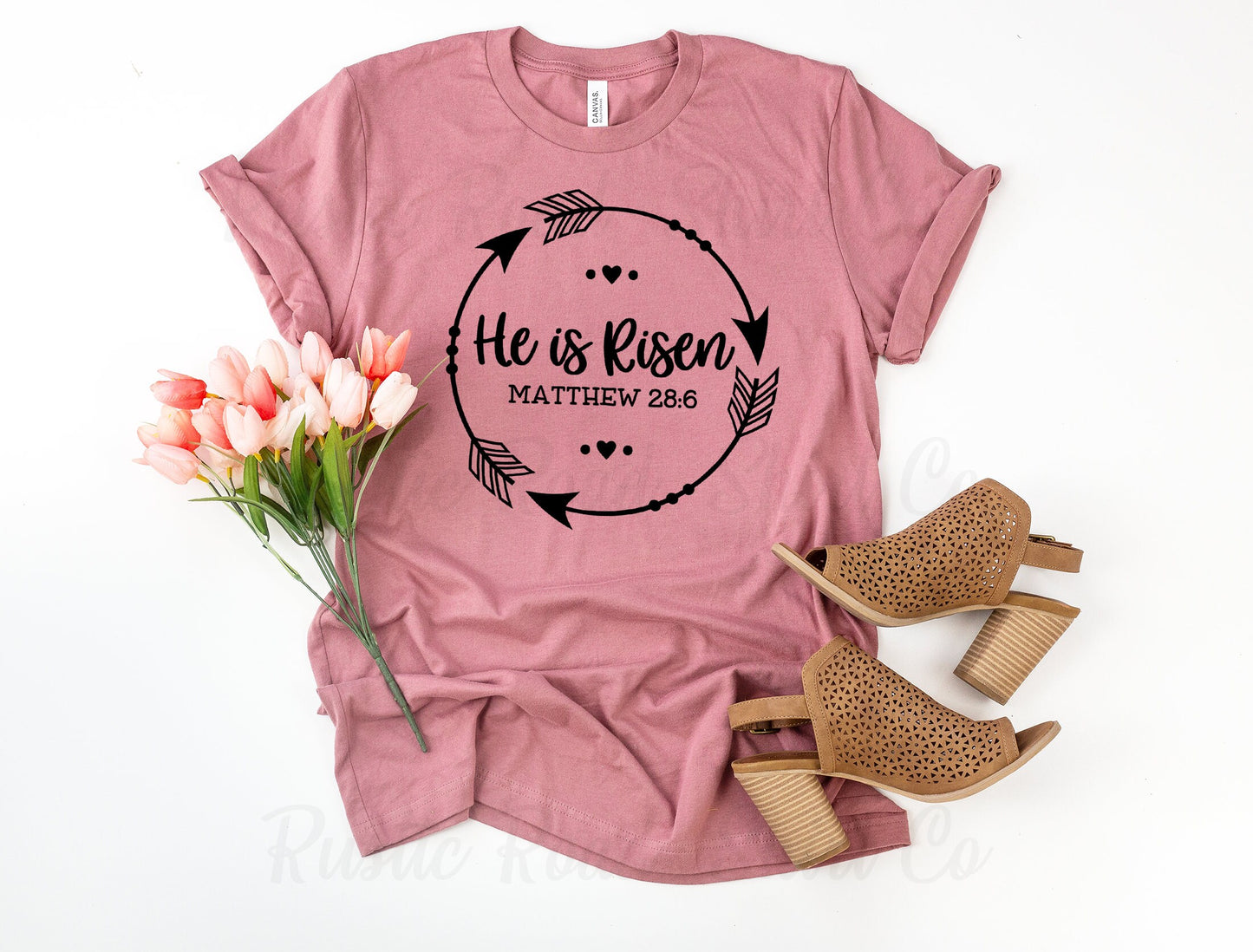 Religious Easter Shirt, Women's Easter Shirt, Matching Family Easter Shirts, Happy Easter Shirt, He is Risen Shirt 107