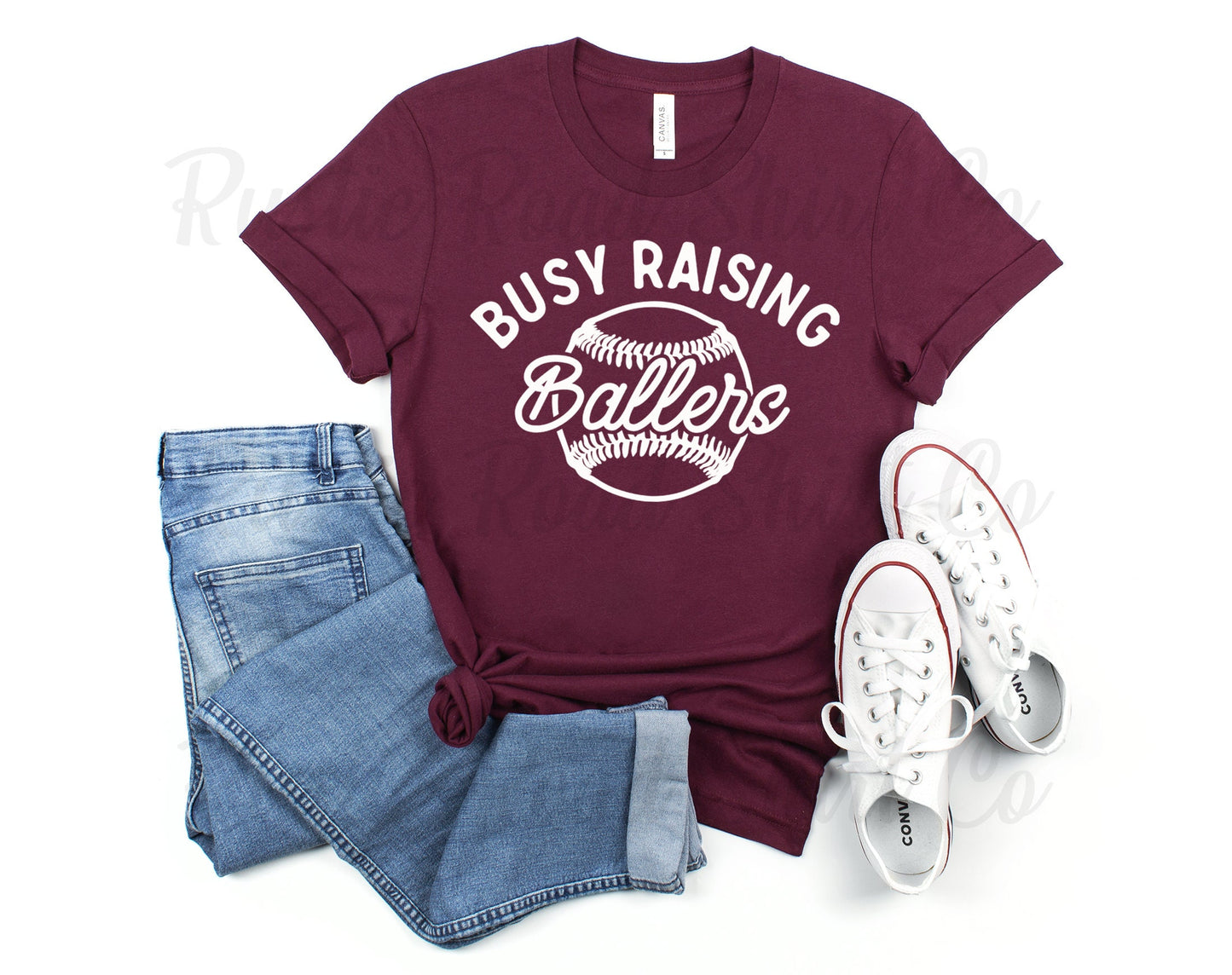 Busy Raising Ballers Shirt, Baseball Mom Shirt, Baseball Mama, Baseball Grandma Shirt, Baseball Team Shirt, Custom Baseball Shirt