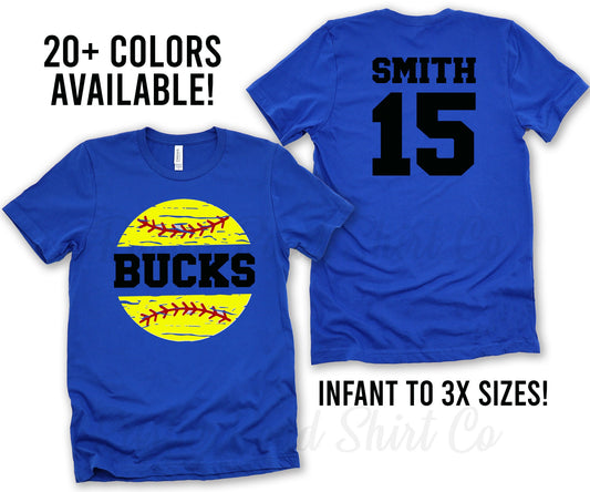 Softball Shirts - Custom Softball Shirts - Glitter Softball Shirt - Softball Mom Shirt - Softball Shirts - Bar League Softball Shirt
