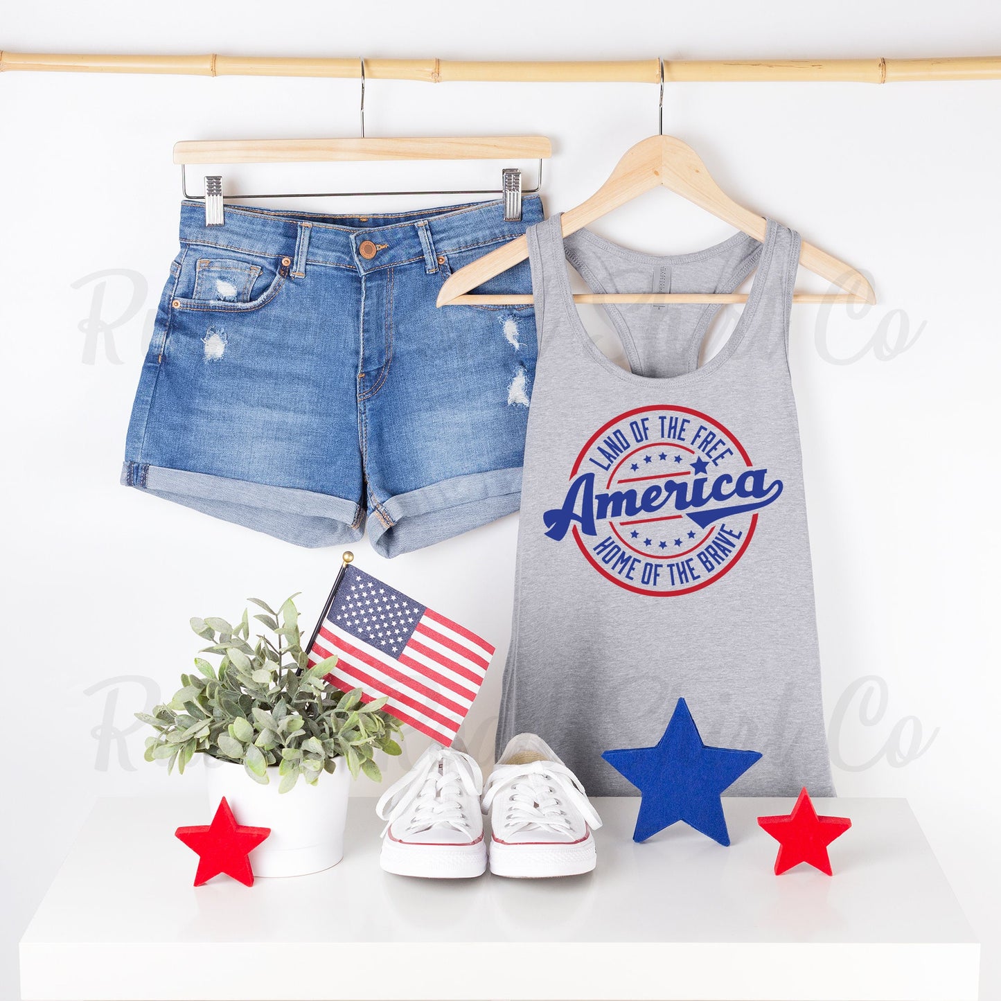 4th of July Tank, Women's Fourth of July Shirt, Patriotic Tank Top, USA Tank Top