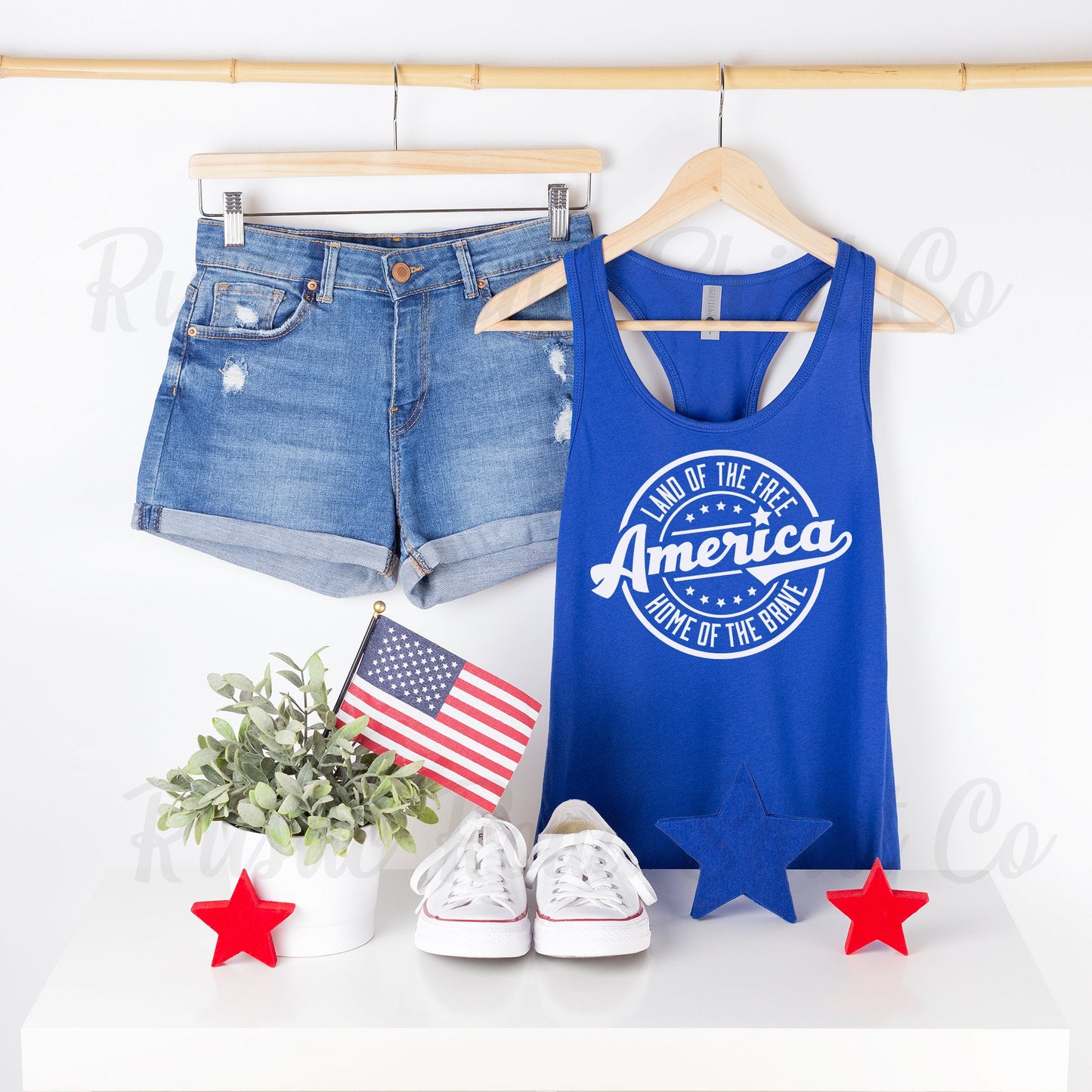 4th of July Tank, Women's Fourth of July Shirt, Patriotic Tank Top, USA Tank Top