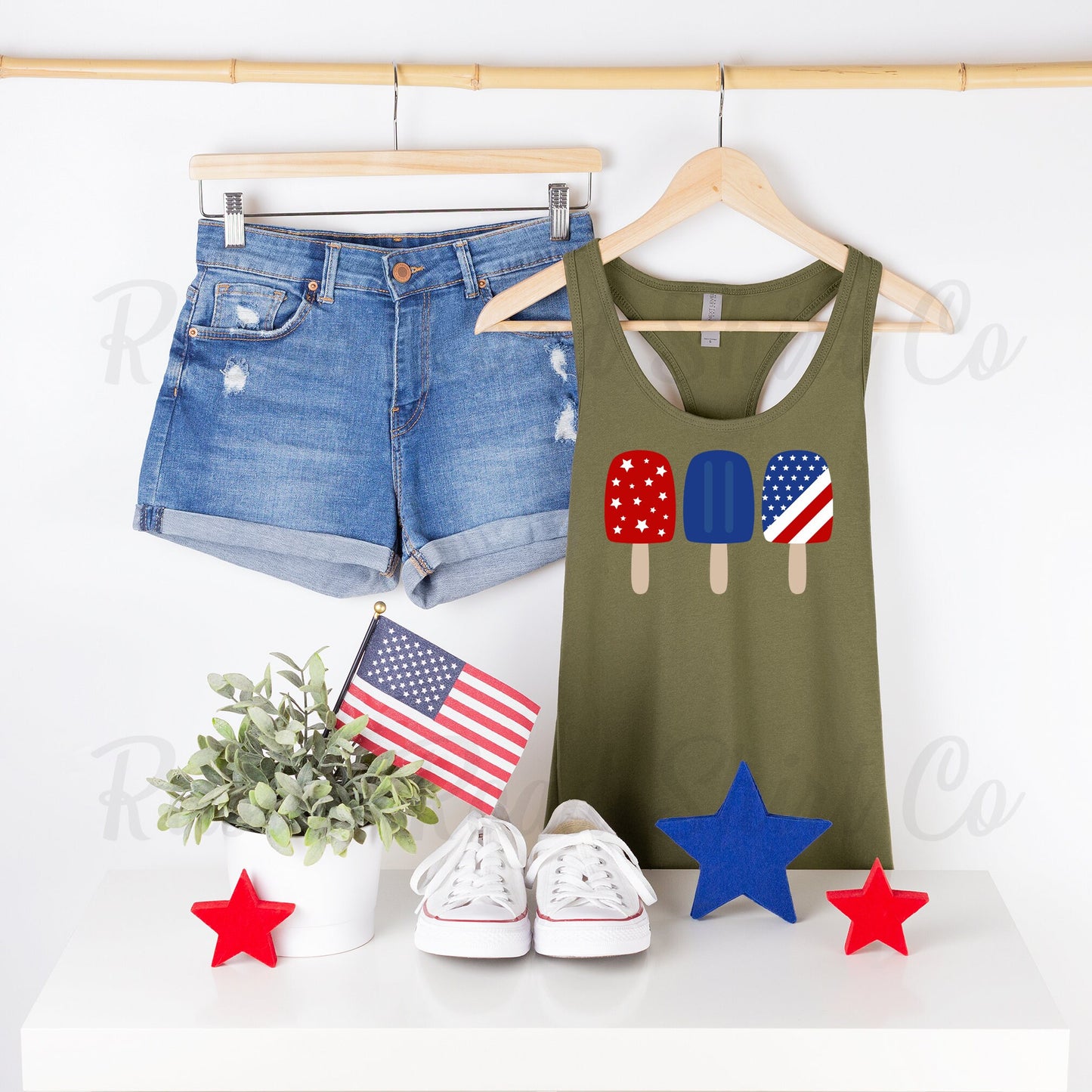 4th of July Tank, Women's Fourth of July Shirt, Patriotic Tank Top, USA Tank Top