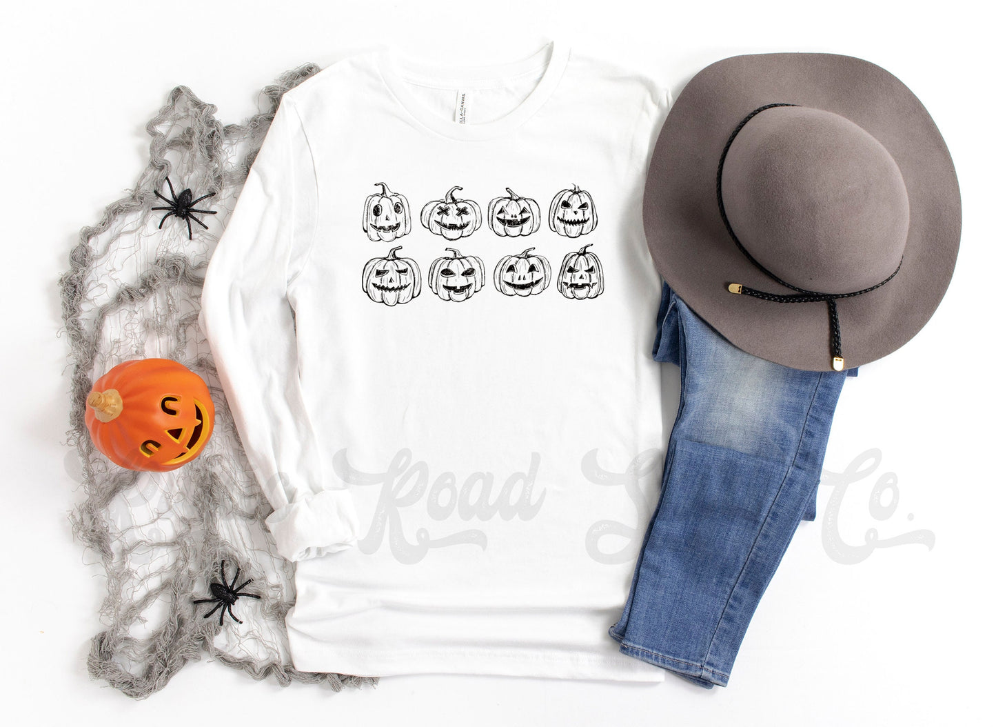 Pumpkin Face Shirt, Halloween Shirt, Halloween Women's Shirt, Skeleton Halloween Shirt, Matching Halloween Shirt