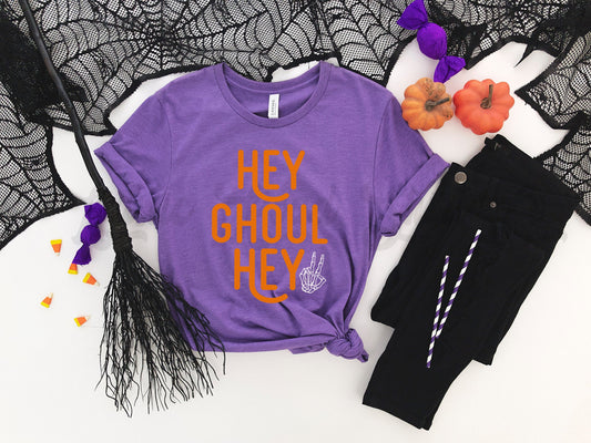 Hey Ghoul Hey Shirt, Skeleton Shirt, Mom Skeleton Shirt, Halloween Shirt Women, Skeleton Hands Shirt, Funny Halloween Shirt,