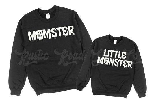 Matching Halloween Sweatshirts, Momster Sweatshirt, Mommy and Me Halloween, Spooky Mama Sweatshirt, Toddler Halloween Sweatshirt