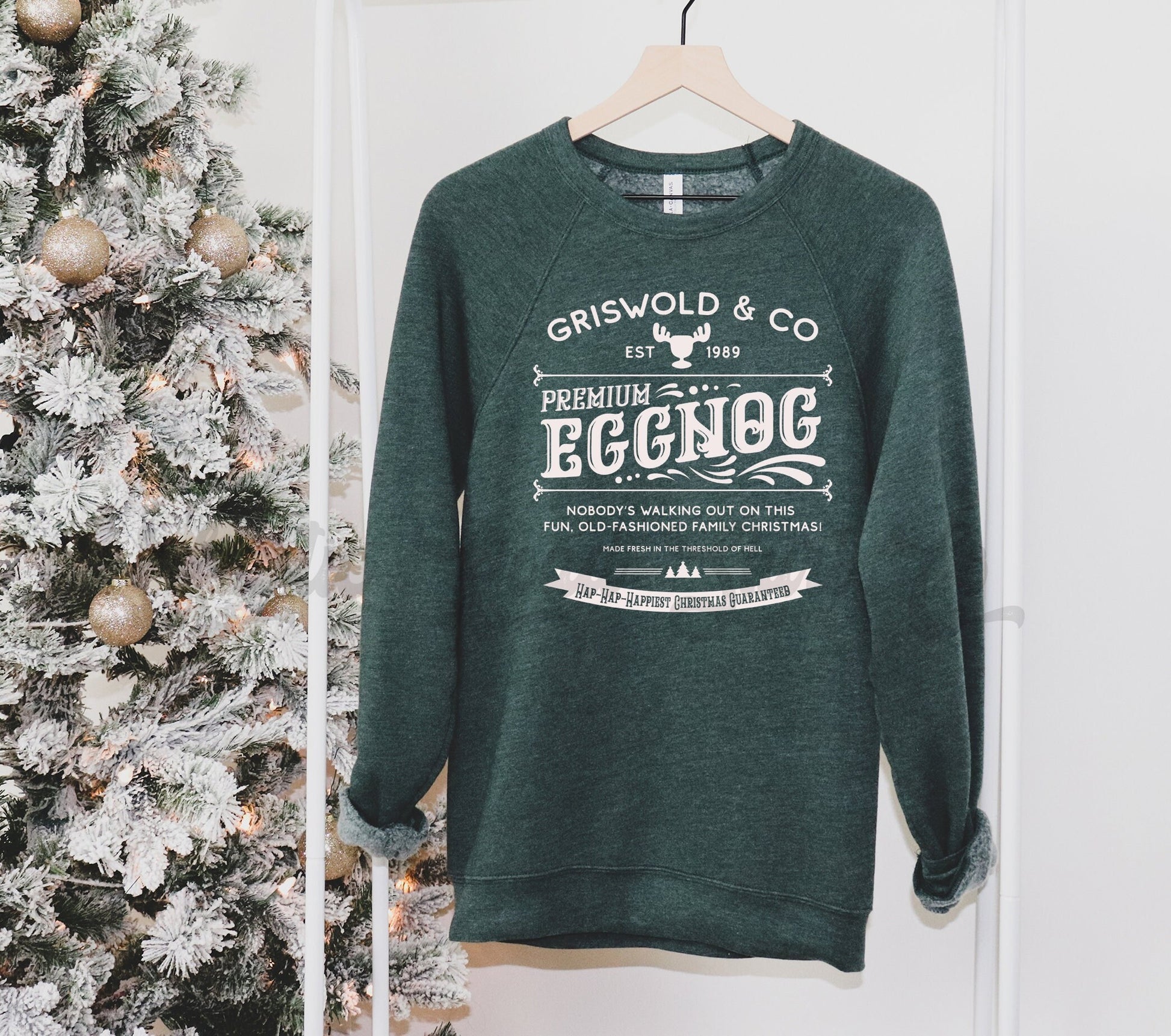 Family Vacation Christmas Sweatshirt, Eggnog Sweatshirt, Christmas Sweatshirt, Holiday Sweater Party, Women's Christmas Sweater