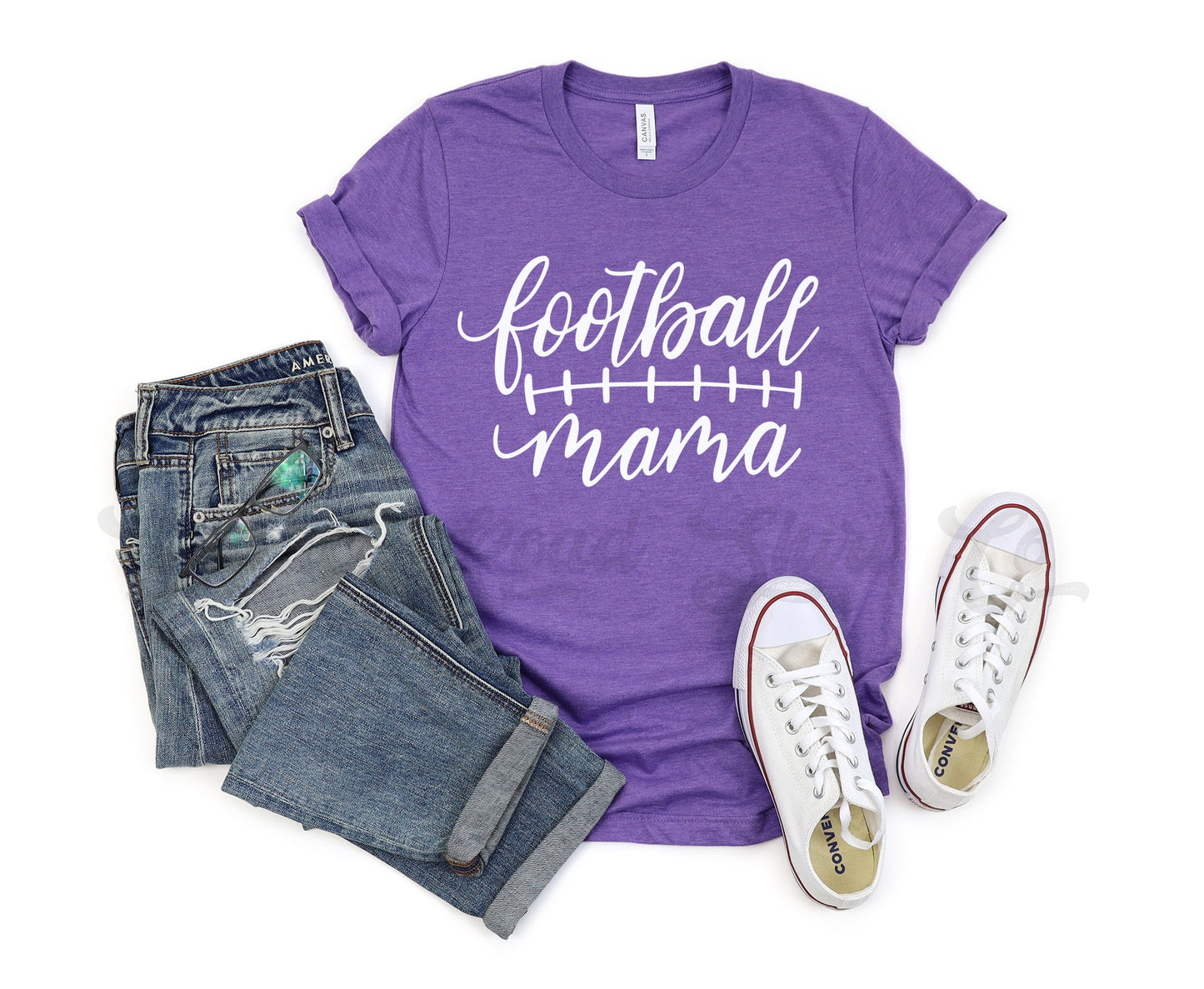Football Shirt - Football Mama Shirt - Custom Mom Football Shirt - Game Day Shirt - Football Tee Shirt - Football T-shirt