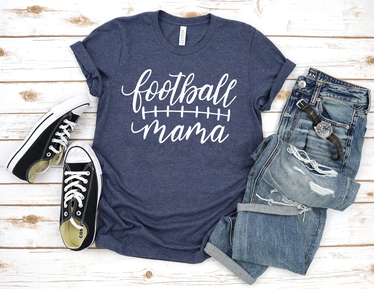 Football Shirt - Football Mama Shirt - Custom Mom Football Shirt - Game Day Shirt - Football Tee Shirt - Football T-shirt