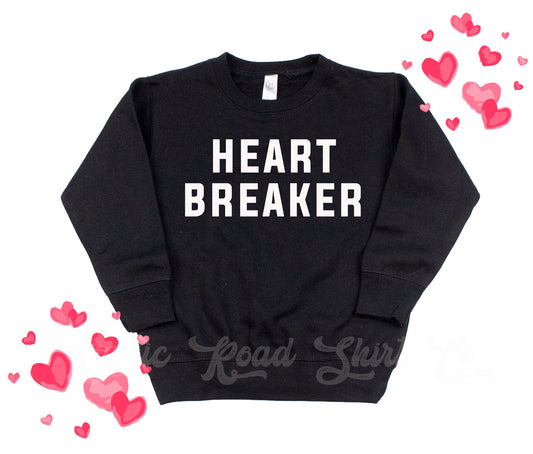 Heart Breaker Shirt, Boy Valentine Shirt, Valentine Sweatshirt, Boy Valentine Outfit, Girl Valentine Outfit, First Valentines Day