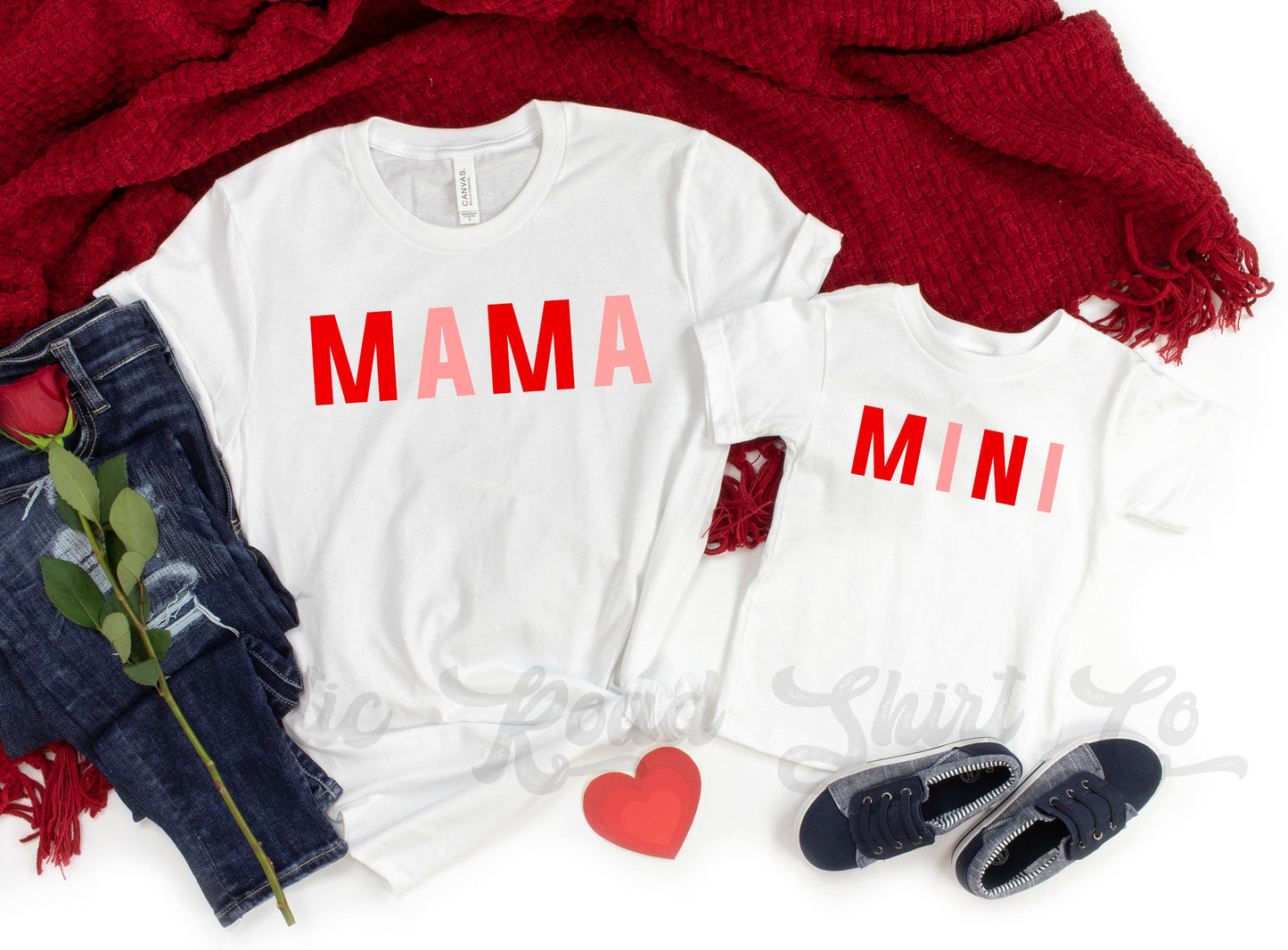 Mama Mini Valentine Shirt, Matching Valentines Shirts, First Valentines Day, Valentines Day Shirt, Girl Valentine Shirt, Mom Valentine