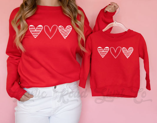 Mom Daughter Shirts, Valentine Sweatshirt, Matching Valentine, Mommy and Me Sweatshirt, XOXO Shirt, Heart Shirt, Love Sweatshirt