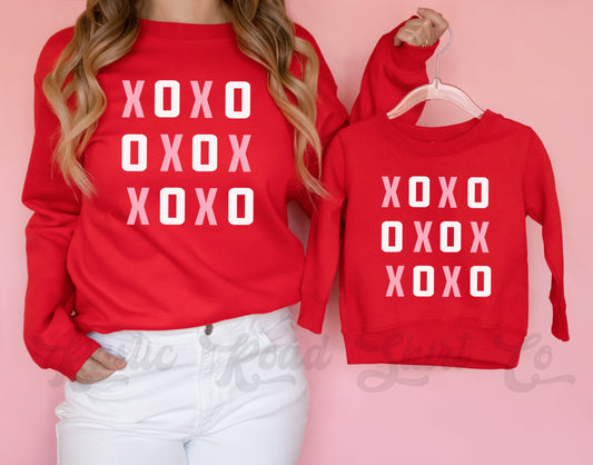 XOXO Sweatshirt, Valentine Sweatshirt, Matching Valentine, Mommy and Me Sweatshirt, XOXO Shirt, Heart Shirt, Love Sweatshirt