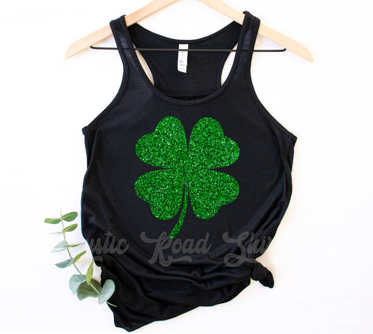 St Patricks Day Tank Top, Feeling Luck Shirt, Lucky Mama Shirt, Lucky Shirt Women, Four Leaf Clover Shirt,