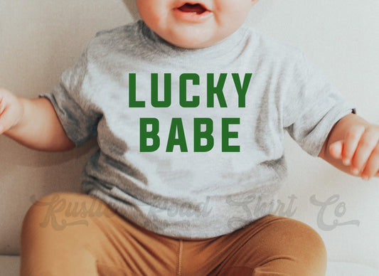 Lucky Babe Shirt, Kids St Patricks Day Shirt, Shamrock Shirt, St Patricks Day Shirt, Toddler Irish Shirt, Feeling Lucky Shirt,
