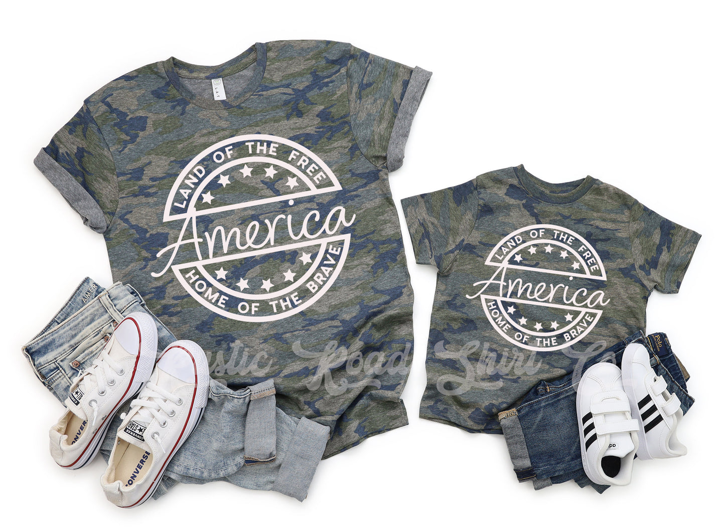 Camo 4th of July T-shirt, Fourth of July Shirt, Independence Day T-shirt, 4th of July Shirt, Matching Fourth of July Shirt