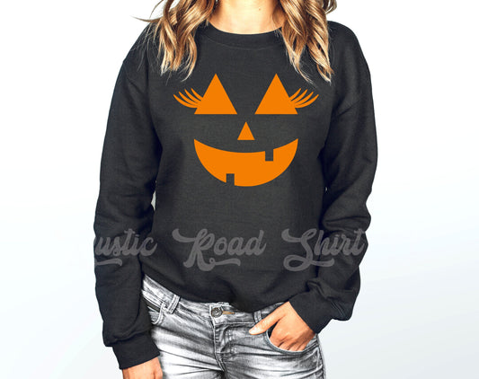 Pumpkin Face Shirt, Halloween Sweatshirt, Jack O Lantern Shirt, Funny Halloween Sweatshirt, Easy Halloween Costume