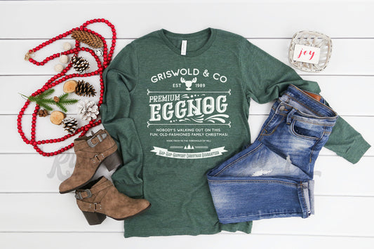 Christmas Vacation Shirt, Eggnog Shirt, Women's Christmas Shirt, Matching Family Christmas Shirts, Holiday Shirt