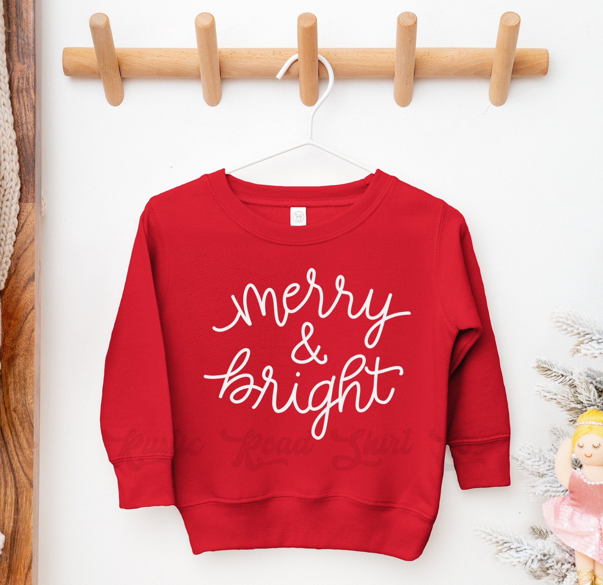 Merry and Bright Sweatshirt, Kids Christmas Shirt, Toddler Christmas Shirt, Matching Family Christmas Shirts
